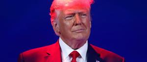 Donald Trump am Sonntag bei der Jahrestagung der "Conservative Political Action Conference" in Orlando, Florida