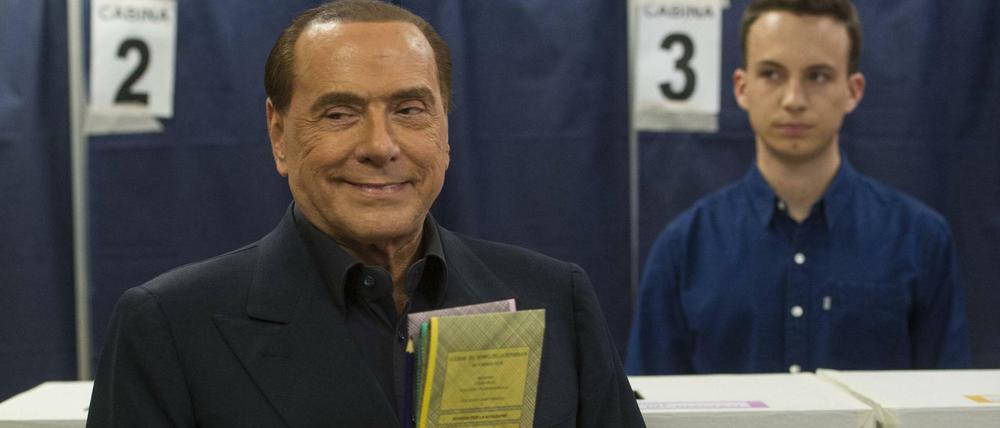 Wieder dabei: Silvio Berlusconi kann nicht gewählt werden - aber seine Partei. 
