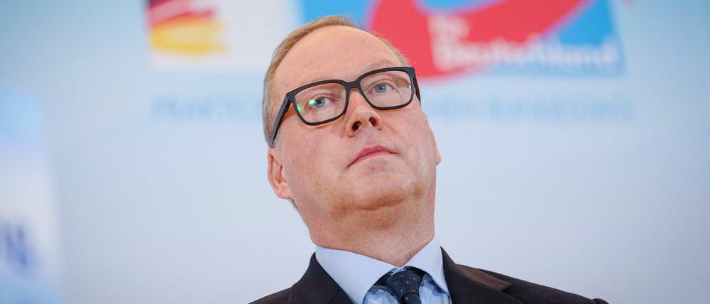 Max Otte, Vorsitzender der Werteunion und CDU-Parteimitglied, ist Kandidat der AfD für das Amt des Bundespräsidenten.
