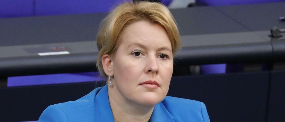 Die Bundesfamilienministerin Franziska Giffey (SPD). 
