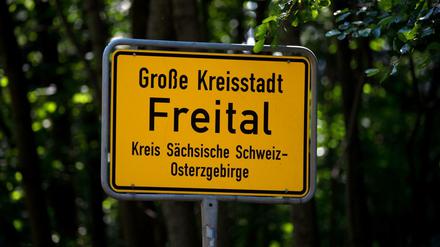 Inzwischen berüchtigt: Die Kreisstadt Freital in Sachsen