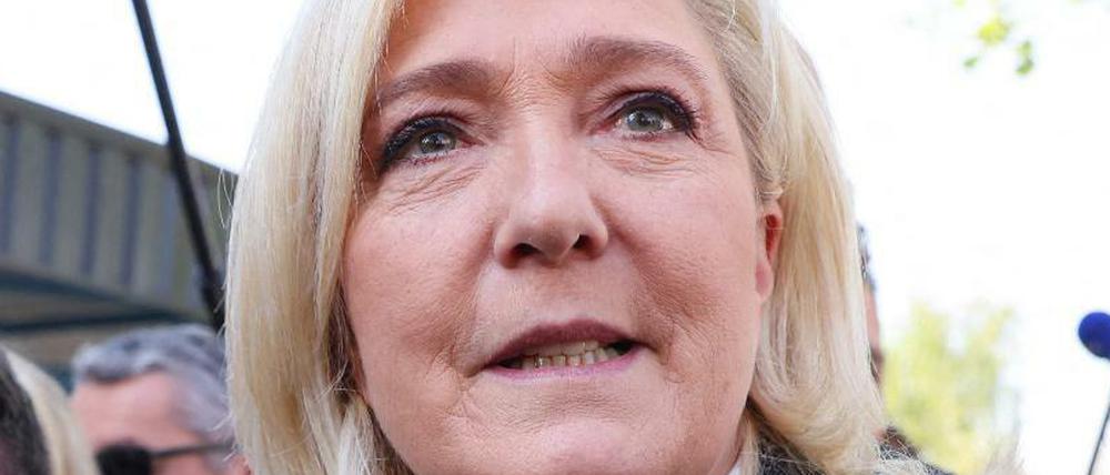 Marine Le Pen, Präsidentschaftskandidatin der rechtsextremen Partei Rassemblement National (RN)