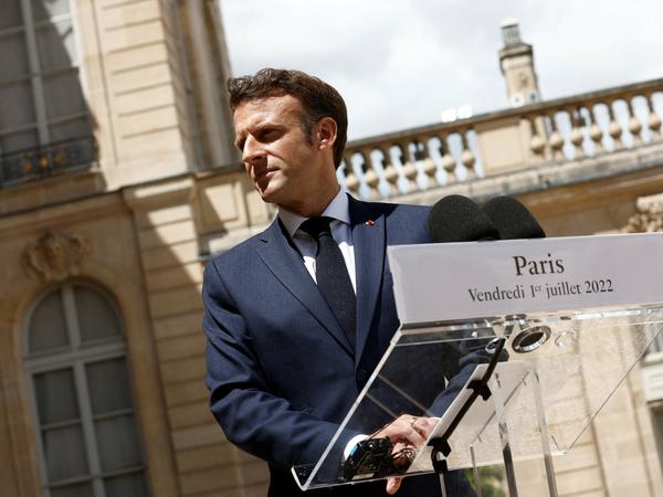 Staatschef Emmanuel Macron hat die Bedeutung der französischen Atomwaffen für Europa betont.