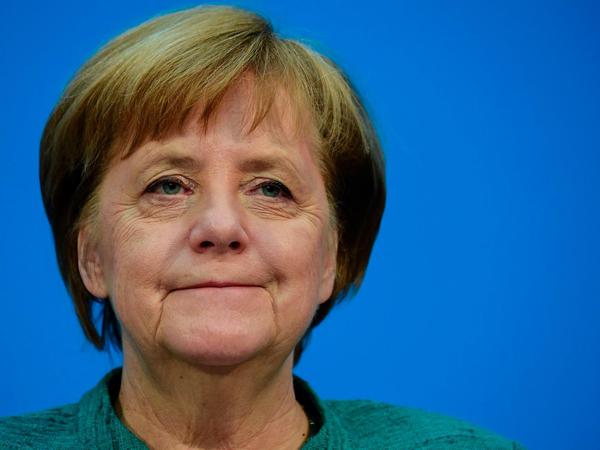 Bundeskanzlerin Merkel nach dem Abschluss der Koalitionsverhandlungen.