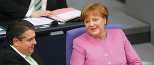Angela Merkel und Sigmar Gabriel.