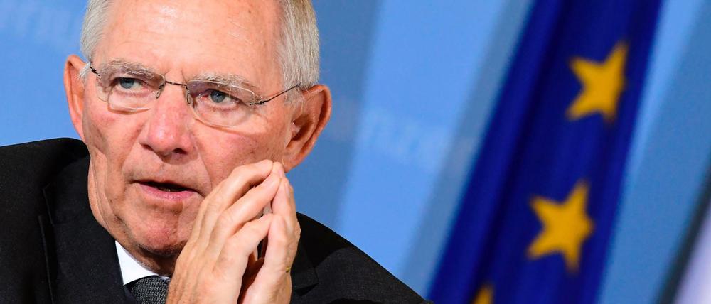 BundestagspräsidentWolfgang Schäuble (CDU).