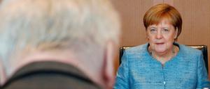 Ewige Kontrahenten: Bundeskanzlerin Angela Merkel und Innenminister Horst Seehofer während einer Kabinettssitzung im Kanzleramt. 