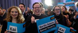Party-Stimmung bei der CDU in Berlin