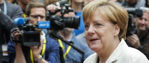 Angela Merkel beim EU-Gipfel in Brüssel am Dienstagabend.
