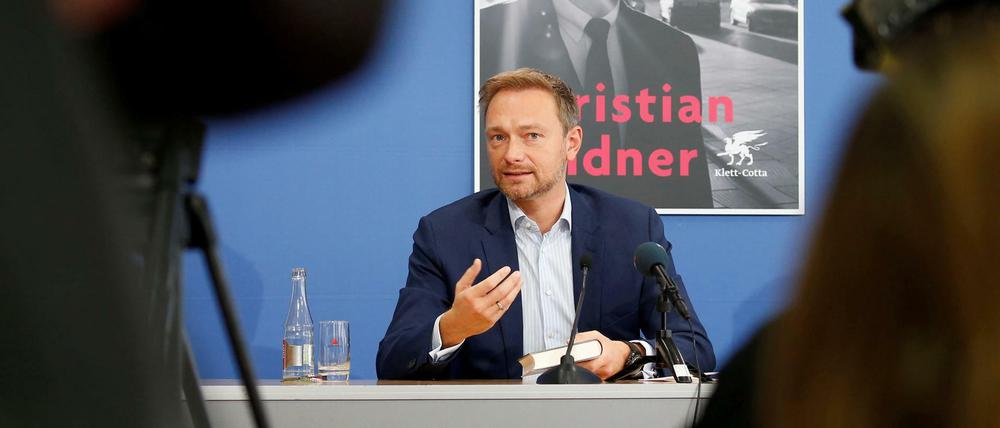 FDP-Parteichef Christian Lindner bei der Vorstellung seines Buches "Schattenjahre". 