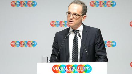 Bundesaußenminister Heiko Maas (SPD) beim Global Solutions Summit.