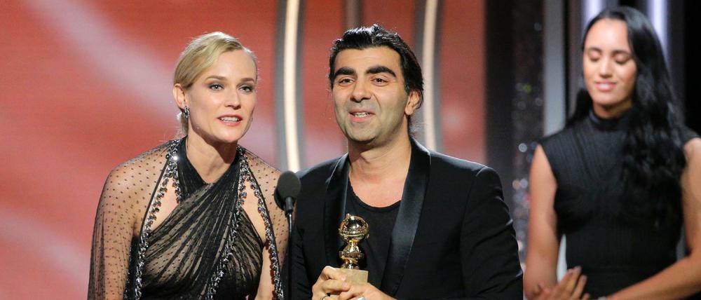 Fatih Akin hat für seinen Film "Aus dem Nichts", in dem Diane Kruger die Hauptrolle spielt, den Golden Globe mit der Auszeichnung für den besten nicht-englischsprachigen Film gewonnen.