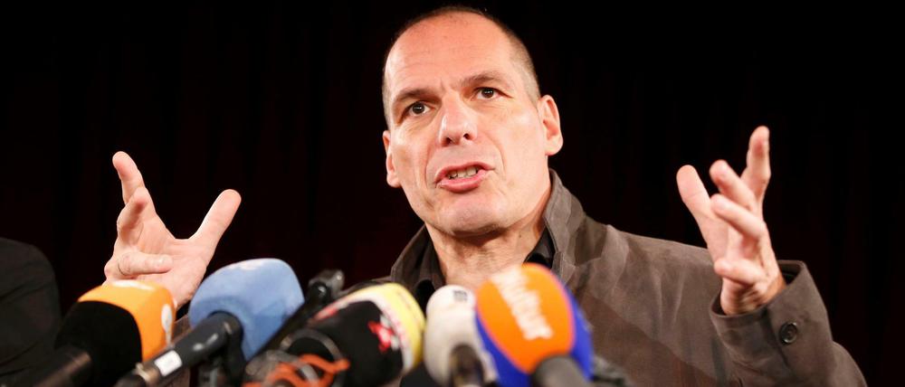 Yanis Varoufakis am Dienstag in Berlin. 