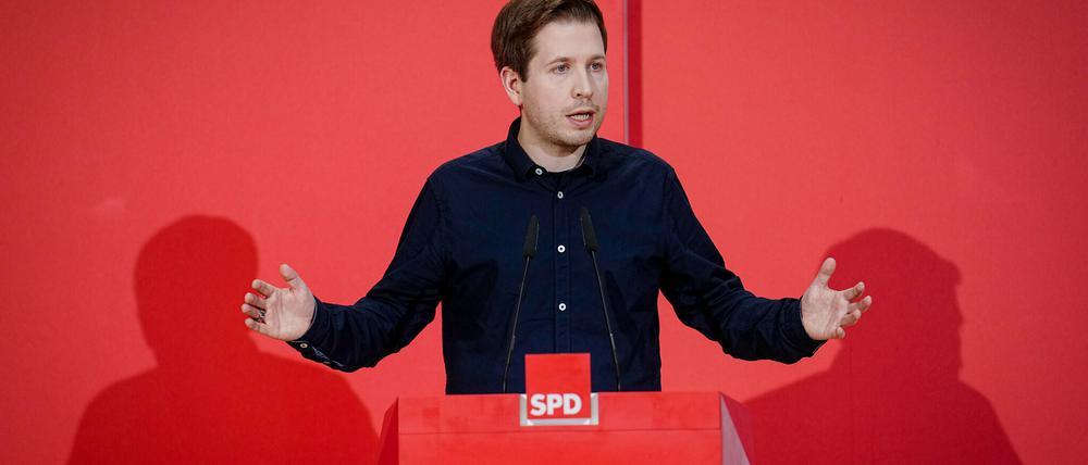 Will kein Steuergeld ausgeben, um den Benzinpreis zu drücken: Kevin Kühnert, SPD-Generalsekretär.