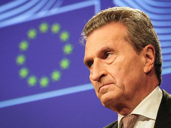 EU-Haushaltskommissar Günther Oettinger 