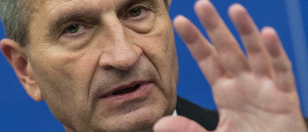 EU-Kommissar Günther Oettinger (CDU). 