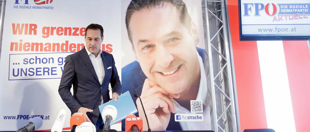 Wahlsieger. FPÖ-Chef Heinz-Christian Strache.