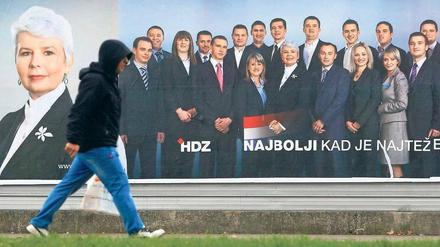 Ihre Zeit ist wohl um: Kroatiens Regierungschefin Jadranka Kosor hat die massive Korruption unter ihrem Vorgänger eingeholt. Foto: AFP