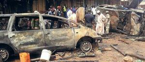 Bombenanschläge, Mord, Vertreibung: Im Norden Nigerias sind Gräueltaten der Islamistengruppe Boko Haram an der Tagesordnung. Hier nach einem Anschlag in Gombe.