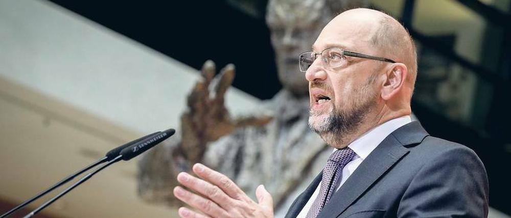 Alarmiert. Der SPD-Vorsitzende Martin Schulz 