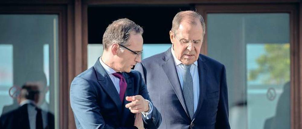 Die Außenminister Heiko Maas und Sergej Lawrow – hier bei einem Treffen in Berlin im September – wollen über den INF-Vertrag reden.