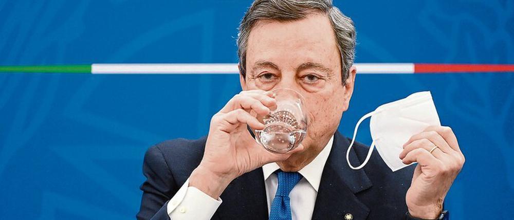 Wiederaufbau. Premier Draghi hat Reformen versprochen.