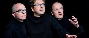 Oliver Rohrbeck, Andreas Fröhlich und Jens Wawrczeck (von links) sind die Sprecher der Hörspielreihe "Die drei Fragezeichen".