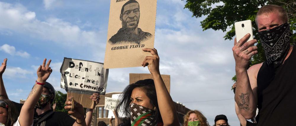 Protest gegen Polizeigewalt nach dem Tod von George Floyd in Minneapolis 