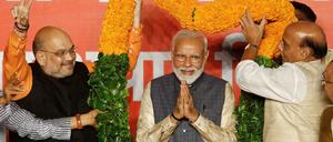 Indiens Regierungschef Narendra Modi kann fünf weitere Jahre regieren.