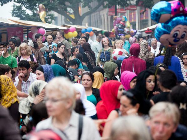 In Großstädten wie etwa hier im Berliner-Stadtteil Neukölln ist der Migrationsanteil besonders hoch. 