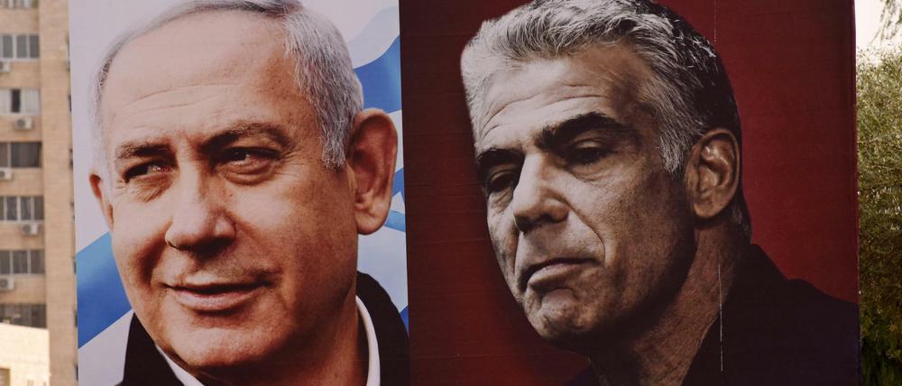 Beerbt Oppositionschef Yair Lapid (r.) Amtsinhaber Benjamin Netanjahu?