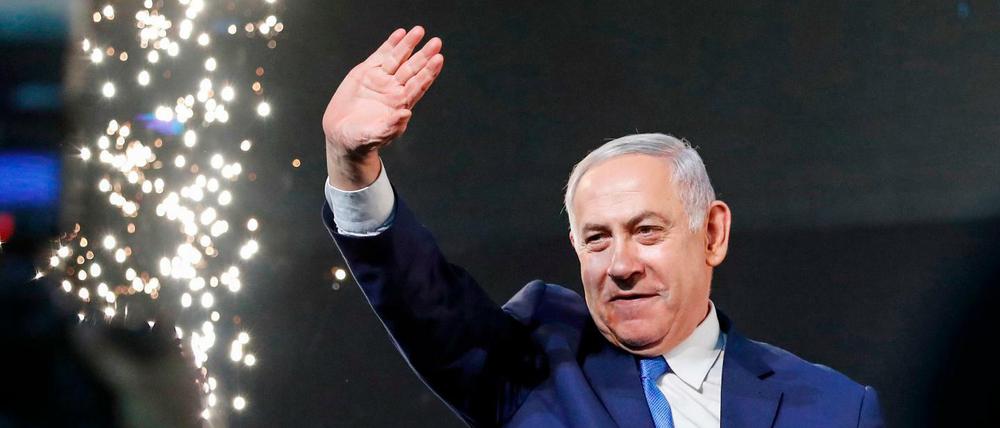 Siegerjubel. Benjamin Netanjahu könnte bald zum fünften Mal Israels Regierungschef werden.