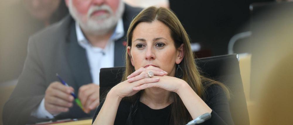 Janine Wissler, Linke-Fraktionsvorsitzende im hessischen Landtag