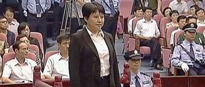 Gu Kailai, Frau des in Ungnade gefallenen chinesischen Politikers Bo Xilai, wurde wegen Mordes verurteilt.