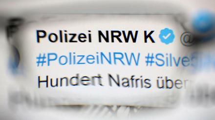 Tweet mit Folgen. Den Begriff "Nafri" will die Kölner Polizei noch verwenden - aber nur intern.