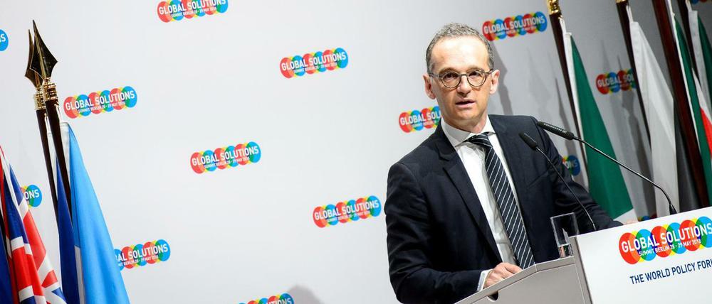 Außenminister Heiko Maas (SPD) beim "Global Solutions Summit" im Mai 2018.