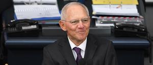 Wolfgang Schäuble in der konstituierenden Sitzung des Bundestages 2017.