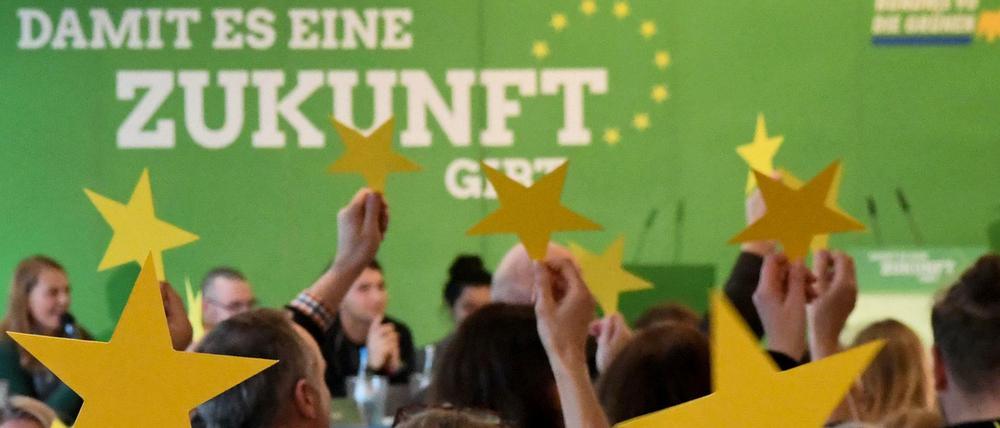 In der Umfrage zur Europawahl kommen die Grünen auf 19 Prozent.