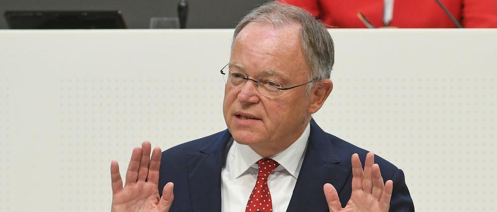 Der Ministerpräsident von Niedersachsen Stephan Weil (SPD).