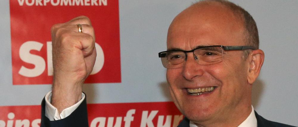 Der Spitzenkandidat der SPD, Ministerpräsident Erwin Sellering.