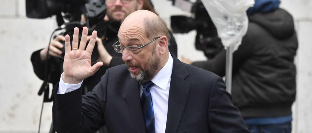 Einer der großen Akteure im kleinen Drama: Martin Schulz, SPD. 