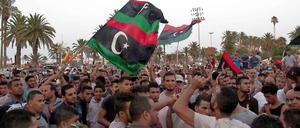 Demonstrationen in Tripolis.