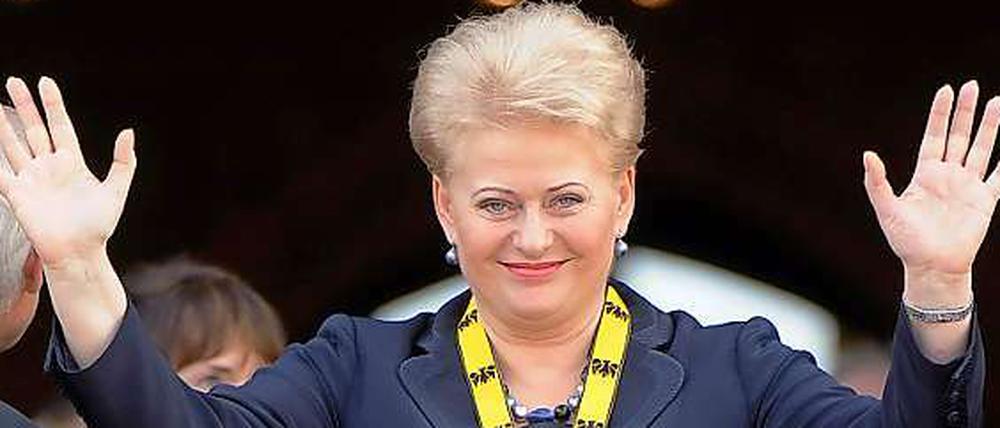 Litauens Präsidentin Dalia Grybauskaite sieht die EU-Ratspräsidentschaft als Brückenbauer. 