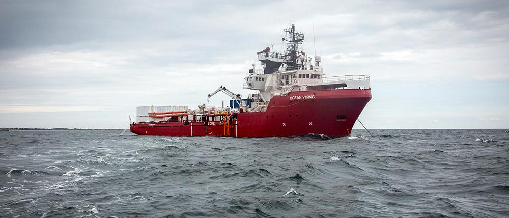 Das norwegische Schiff „Ocean Viking“.