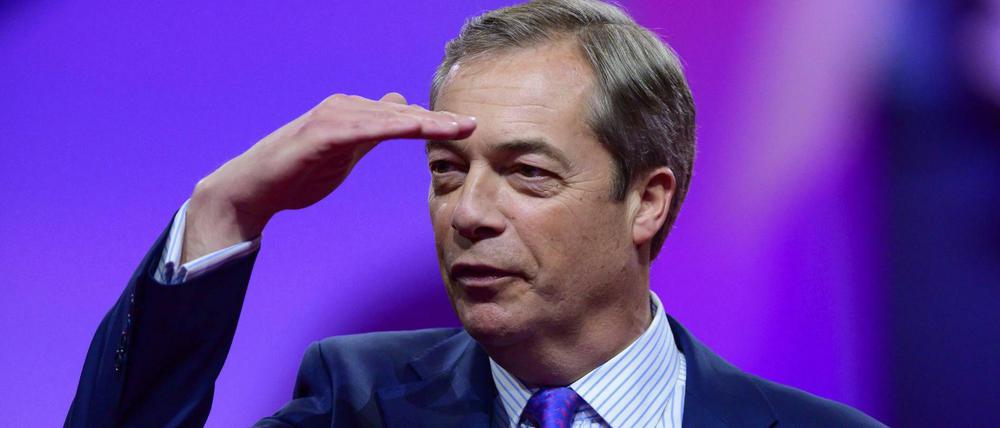 Der Vorsitzende der Brexit-Partei, Nigel Farage.