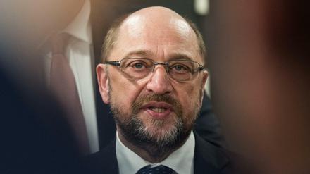 Zwischen Staat und Partei: der SPD-Vorsitzende Martin Schulz.