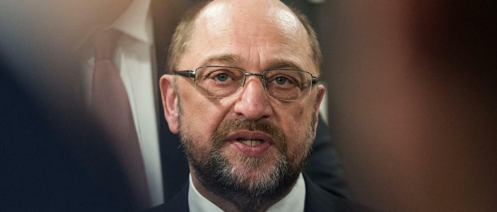 Zwischen Staat und Partei: der SPD-Vorsitzende Martin Schulz.