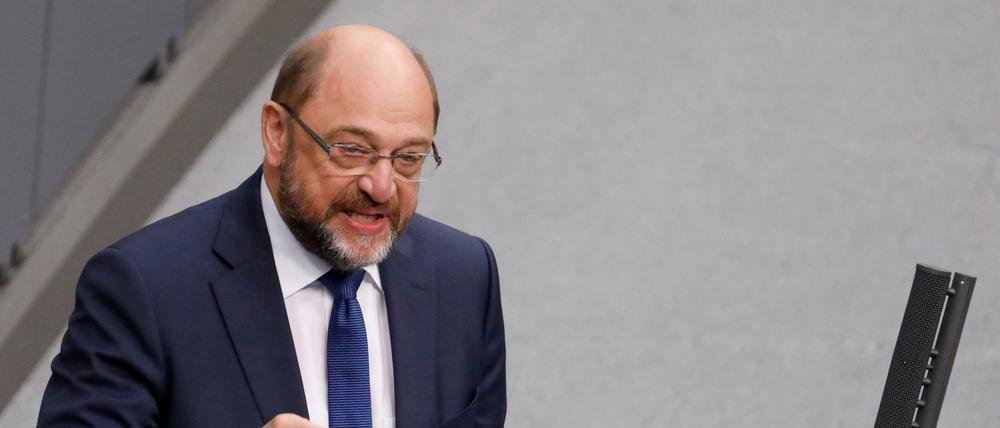 Der Bundestagsabgeordnete Martin Schulz (SPD).