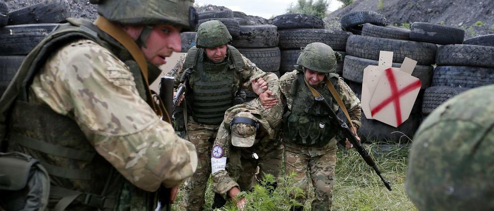 Soldaten in Luhansk