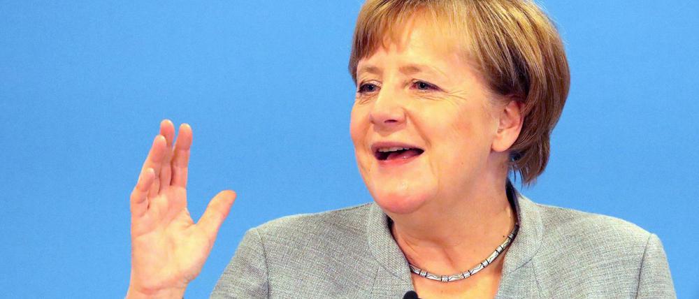 Angela Merkel beim CDU-Landesparteitag von Mecklenburg-Vorpommern am Samstag in Kühlungsborn.